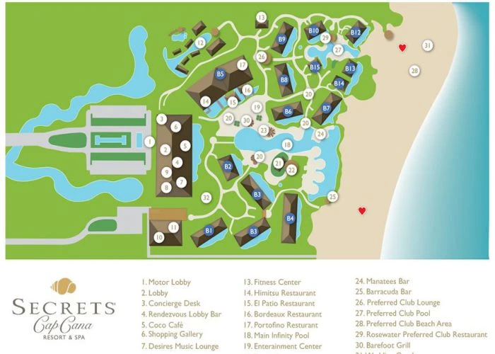 Map Secrets Cap Cana Resort & Spa